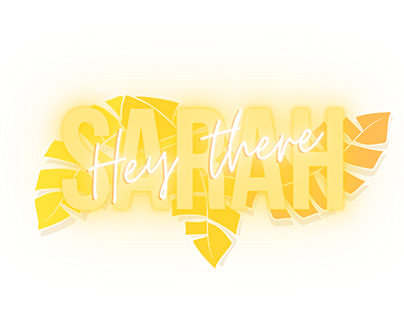 Yellow gold palm leaves logo