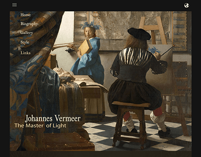 Johannes Vermeer - Website