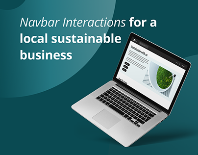 Navbar Interactions for a Local Sustainable Bussiness