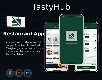 Project thumbnail - TastyHub - Restaurant App