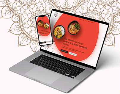 Redesign of website for Indian restaurant
