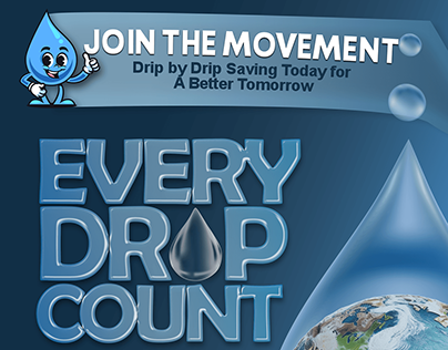 Project thumbnail - Digital Poster - Every Drop Count