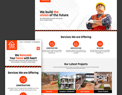 Ved Construction Website