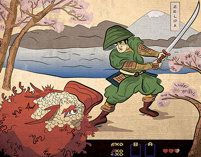 Japanese Print Zelda