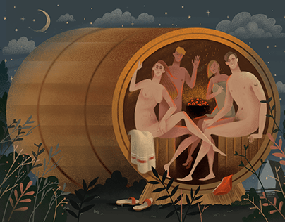 Sauna illustration