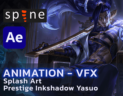 Animation/VFX- Splash Art -Prestige Inkshadow Yasuo