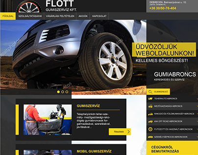 Flott auto tires webdesign