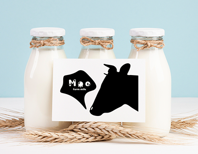 Logo for the milk farm Moo