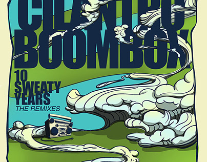 Cilantro Boombox Illustration & Design