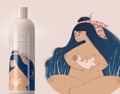 Illustrations for shampoo collection