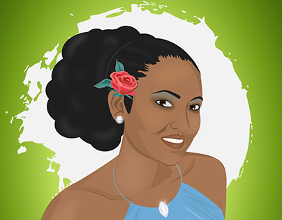 Illustration - Caribbean girl