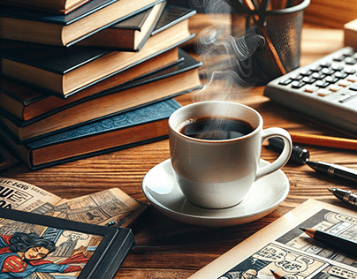 Coffee and reading.