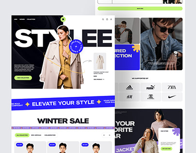 Fashion Ecommerce Website Landing Page
