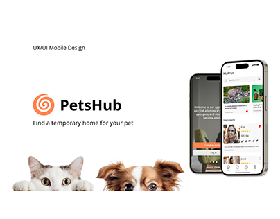 Project thumbnail - PetsHub | Overexposure app | Case study