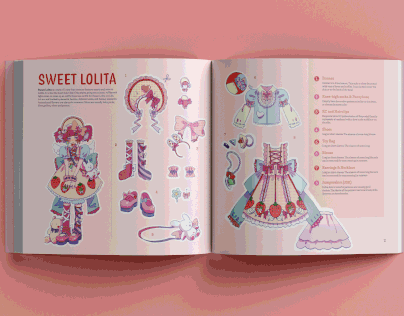 Lolita Fashion Paper Doll Book 2021
