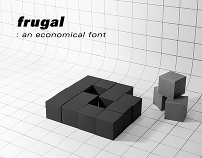frugal: an economical font