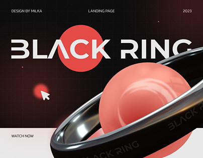 BLACK RING | Landing Page design