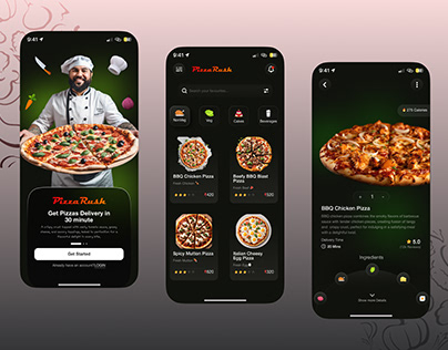 Pizza Delivery App - UI Design