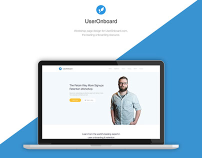 UserOnboard.com Workshop Page Concept