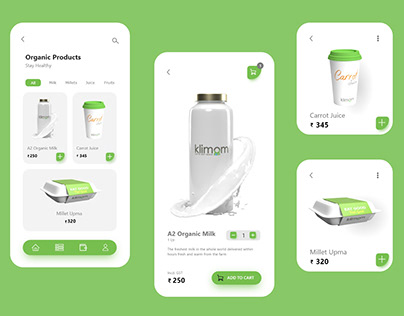 Organic Products App Design