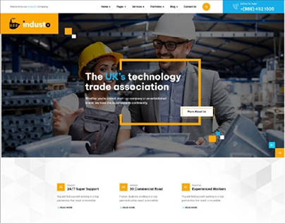 Website for Industry Factory based in Manchester, UK
