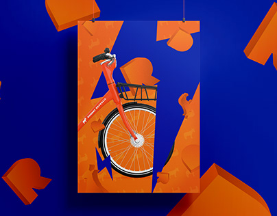 Posters Graphic Design for Bike-sharing Company