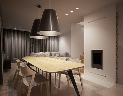 Livingroom design in POLAND Projekt wnętrz domu-Gliwice