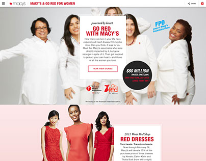 Macy's — Go Red For Women (Sitelet Experience)
