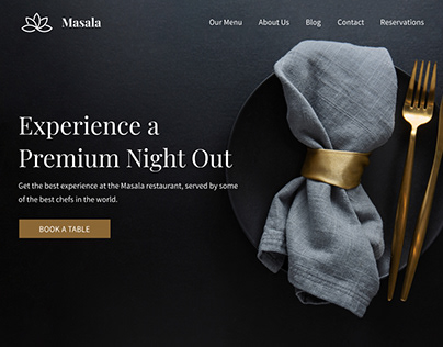 Masala Restaurant Website