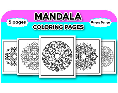 Mandala coloring pages design