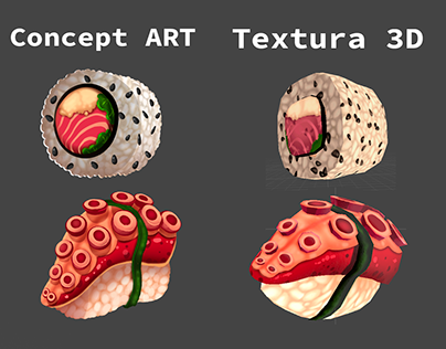3D textures from the Sushi Ninja minigame