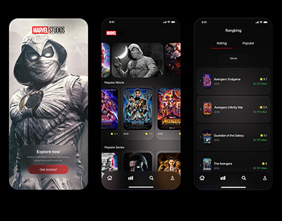 UI/UX App Movies Marvel Studios