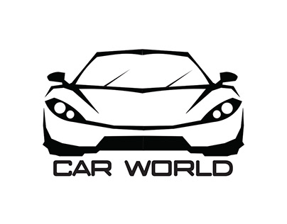 Logo Design For "Car World"shop