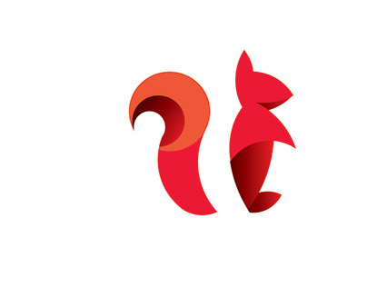 Squirrel Golden-ratio logo design
