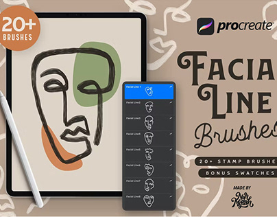 Free Procreate Facial Line Brushes