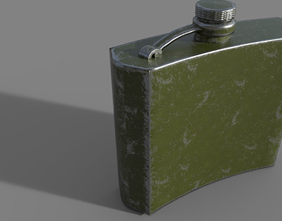 Low Poly Game Ready Hip Flask