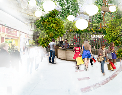 Green Spaces designed for Shopping centers