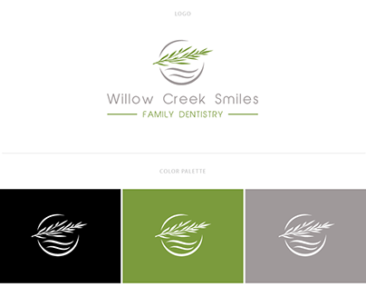 Logo and Brand Identity for Willow Creek Smiles