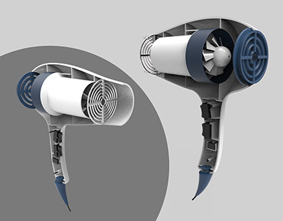 The design of an Injection Mouldable Hairdryer