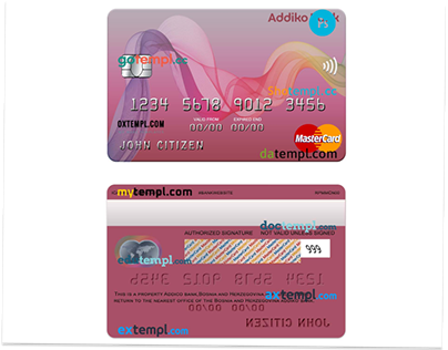 Bosnia and Herzegovina Addiko bank mastercard