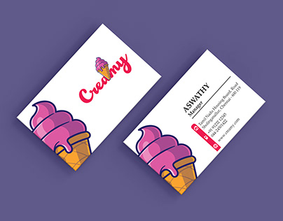 Creamy business card