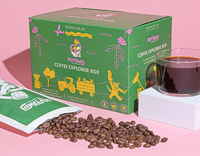 Driftaway Coffee Rebrand & Packaging Design