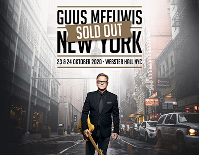 Key-visual and graphic design for Guus Meeuwis in NYC