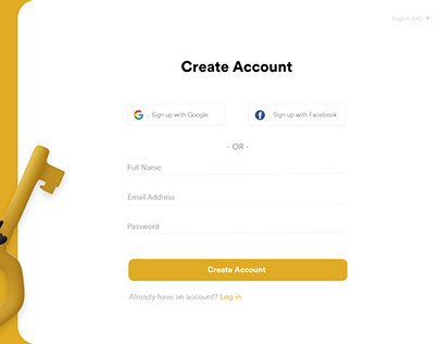 Sign Up Page Design