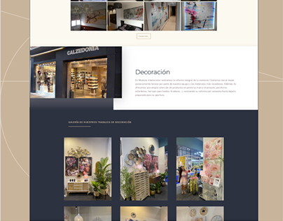 Website for interior design studio