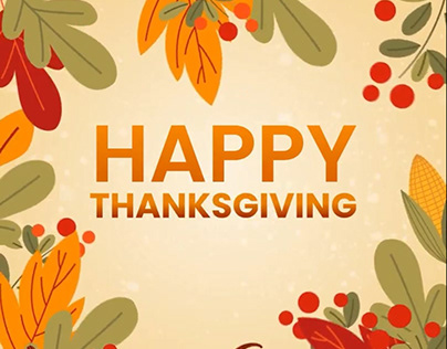 Thanksgiving Post Animation