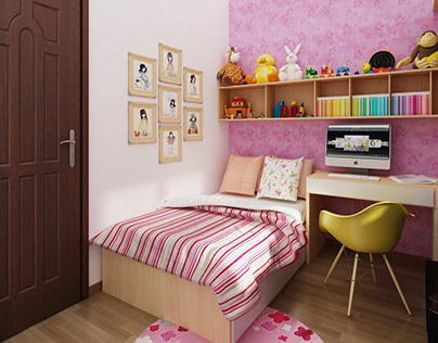 Phòng ngủ cho bé gái 11 tuổi đẹp sáng tạo