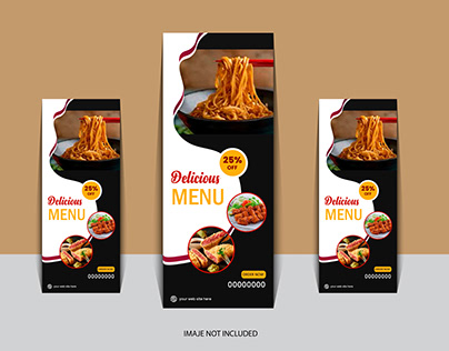 Food roll up banner