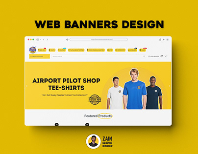 Airport Pilot Shop Web Banners