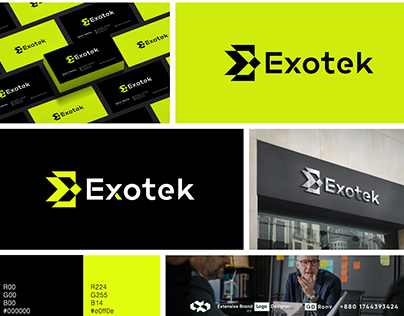 Exotek Digital Tech Agency Logo Design